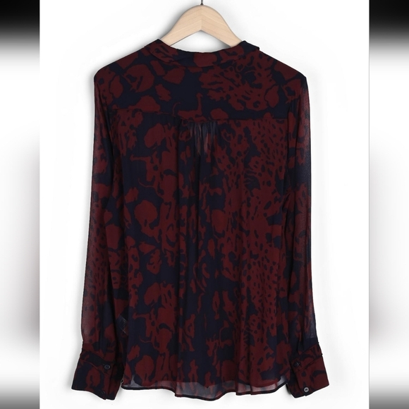 ba&sh Beryl Top Marine Button Down Blouse - Size 1 (US Size 6) - Picture 16 of 16